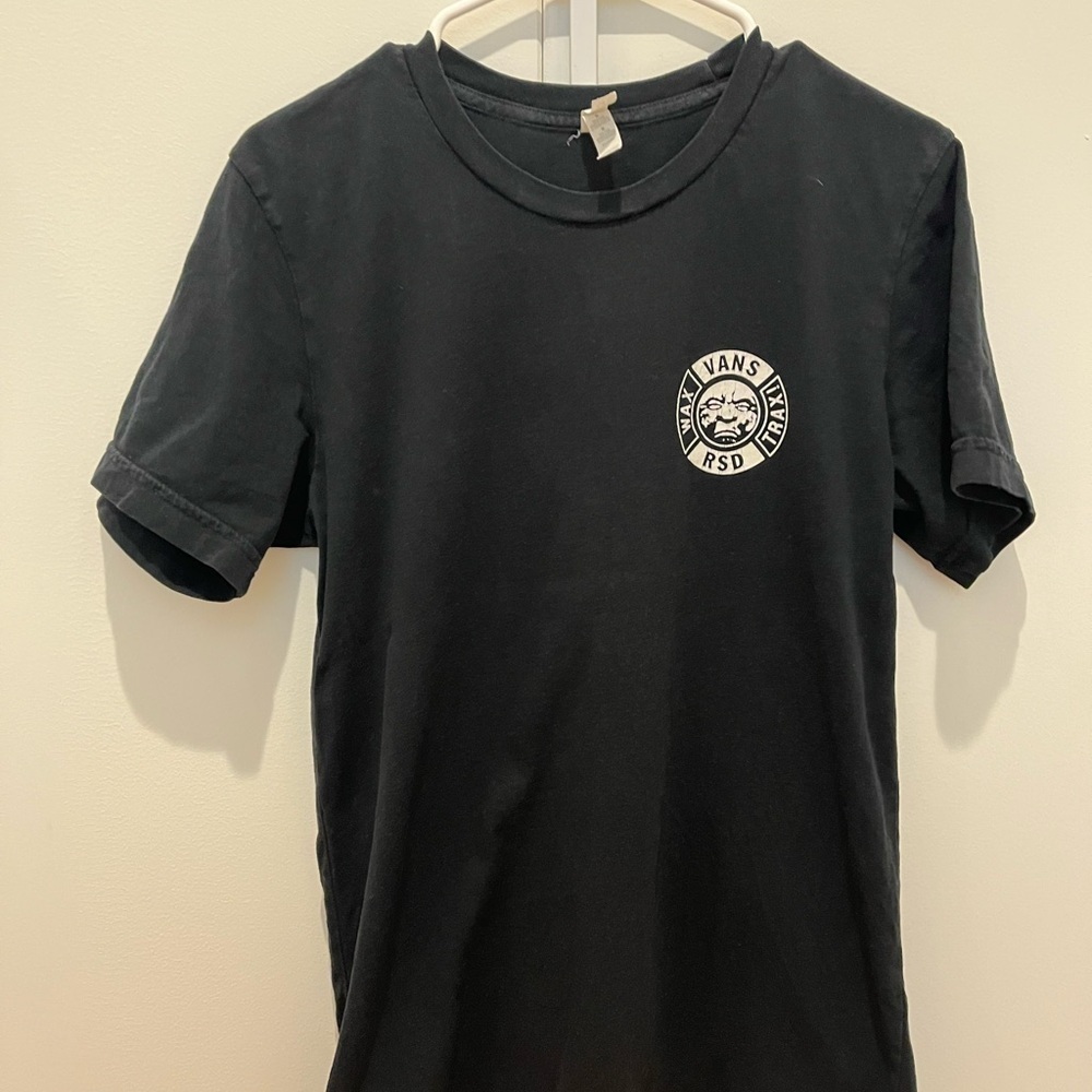 Vans Trax Black Short Sleeve Tee Men’s M Music Tour Tee